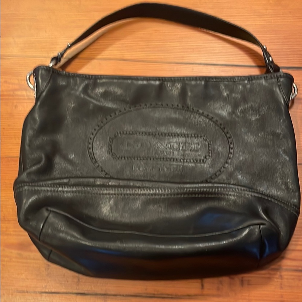 Black Leather Shoulder Bag